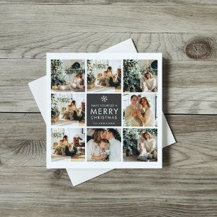Collage Christmas Photo   Merry Christmas   Black