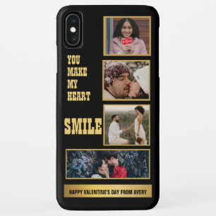 Collage Couple Photo & Lovely Romantic Quote  iPhone XS Max Case