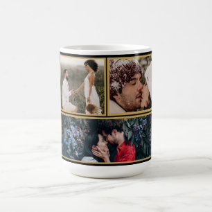 Collage Couple Photo & Lovely Romantic Quote    Coffee Mug