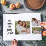 Collage Couple Photo & Lovely Romantic Quote Laminated Place Mat<br><div class="desc">Collage Couple Photo & Lovely Romantic Quote</div>