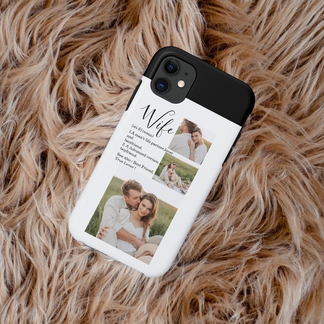 Collage Couple Photo & Lovely Romantic Wife Gift Case-Mate iPhone Case (Creator Uploaded)