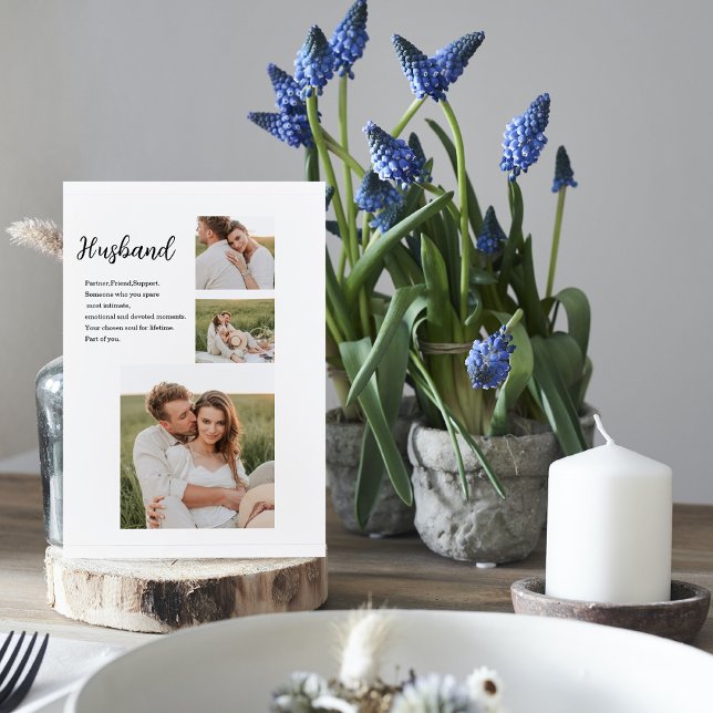 Collage Couple Photo & Romantic Husband Love Gift (Creator Uploaded)