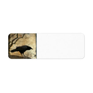 Collage crow return address label