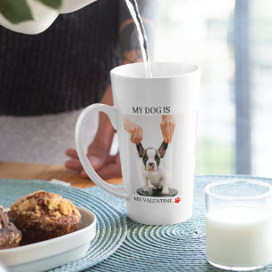 Collage Dog Photos   My Dog Is My Valentine Latte Mug