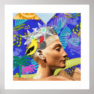 collage egypte modern artistic colourful Poster