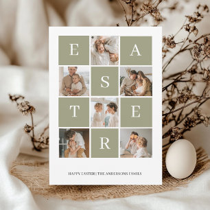 Collage Family Photo Easter    Happy Easter Invitation