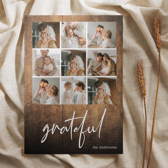 Collage Family Photo | Grateful & Family Name (Creator Uploaded)