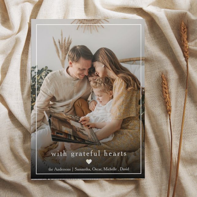 Collage Family Photo | Thankful & Family Name (Creator Uploaded)