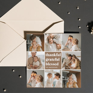 Collage Family Photo Thankful Grateful Blessed