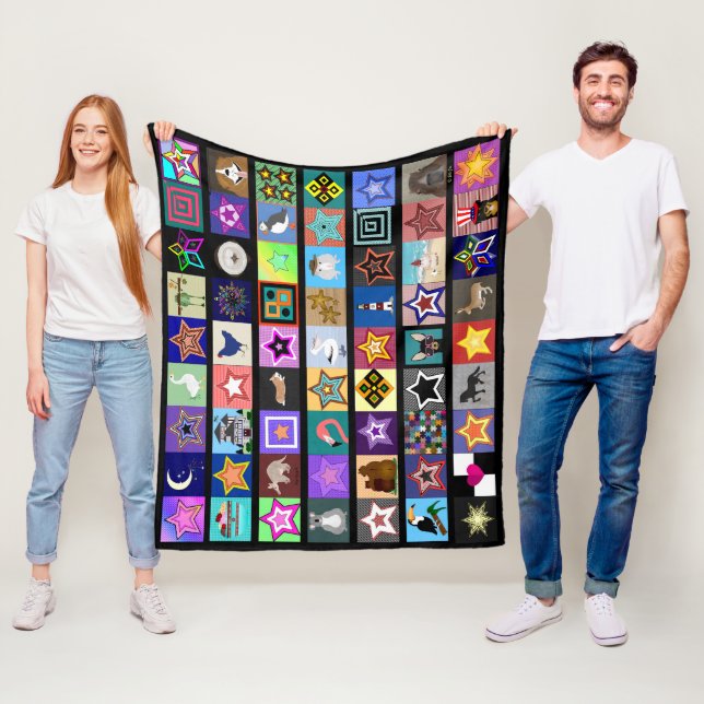 Collage Fleece Blanket (In Situ)