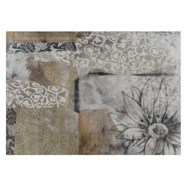 Collage Fleur II Cutting Board (Front)