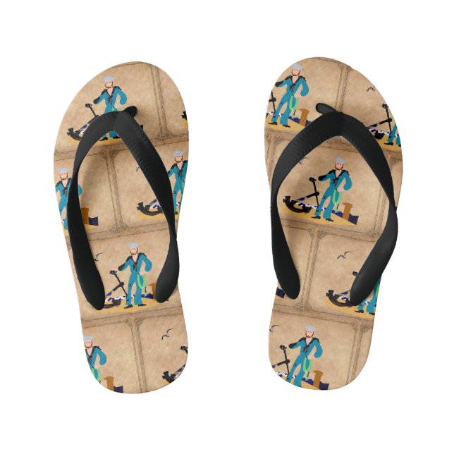 Collage for kids kid's thongs (Footbed)