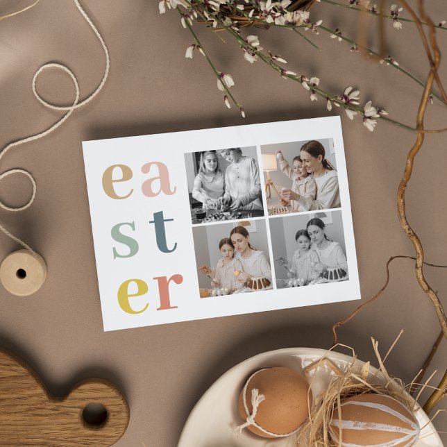 Collage Four Photos | Colourful Easter  Postcard (Creator Uploaded)