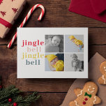 Collage Four Photos | Colourful Jingle Bell Postcard<br><div class="desc">Collage Four Photos | Colourful Jingle Bell</div>