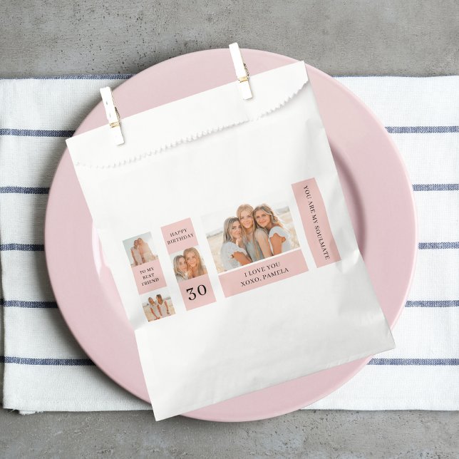 Collage Friend Photos | Happy Birthday Gift Favour Bag (Creator Uploaded)