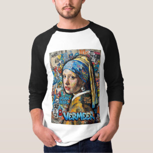 Collage, graffiti art, Vermeer T-Shirt