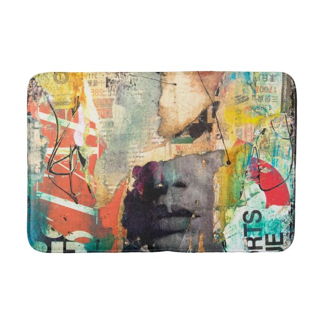 Collage Head Bath Mat (Front)