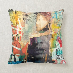 Collage Head Cushion