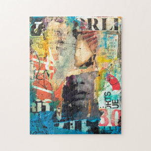 Collage Head Jigsaw Puzzle