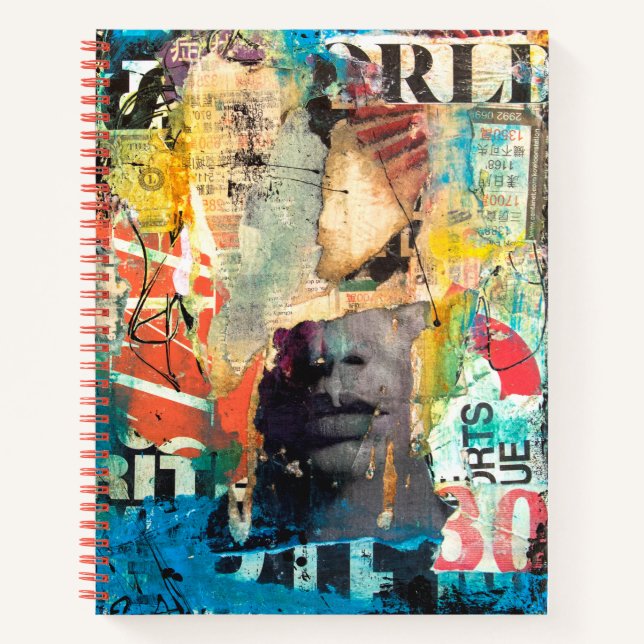 Collage Head Notebook (Front)