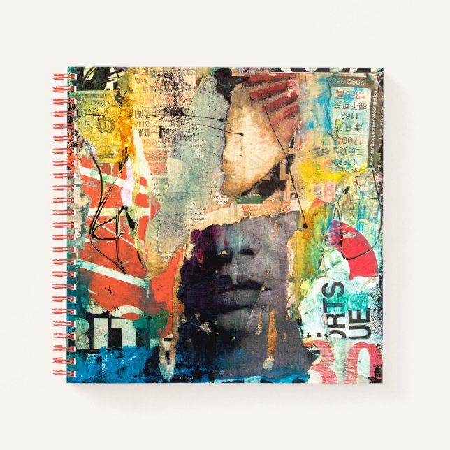 Collage Head Notebook (Front)