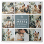 Collage Holiday Photos | Merry Christmas | Gift Ceramic Tile<br><div class="desc">Collage Holiday Photos | Merry Christmas | Gift</div>