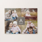 Collage Initial Custom Photo Puzzle