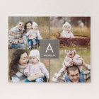 Collage Initial Custom Photo Puzzle