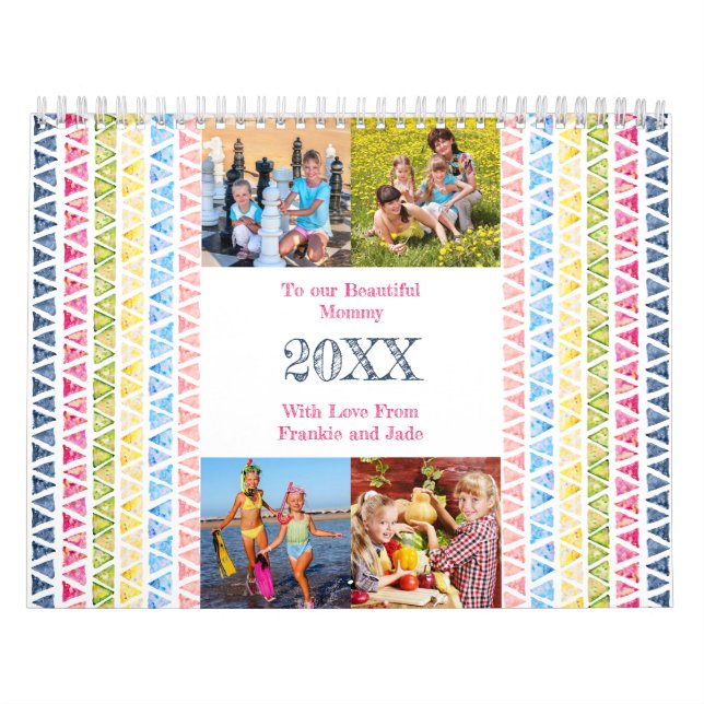 Collage, Monthly Photos & To Do List Photo Calendar (Cover)