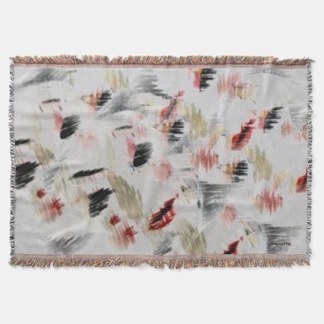 Collage of Faces Throw Blanket (Front)