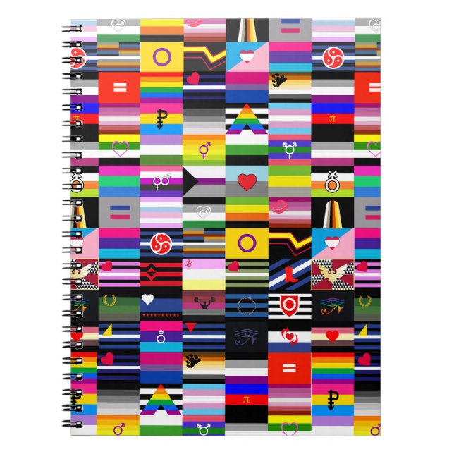 Collage of Pride Flags Notebook (Front)