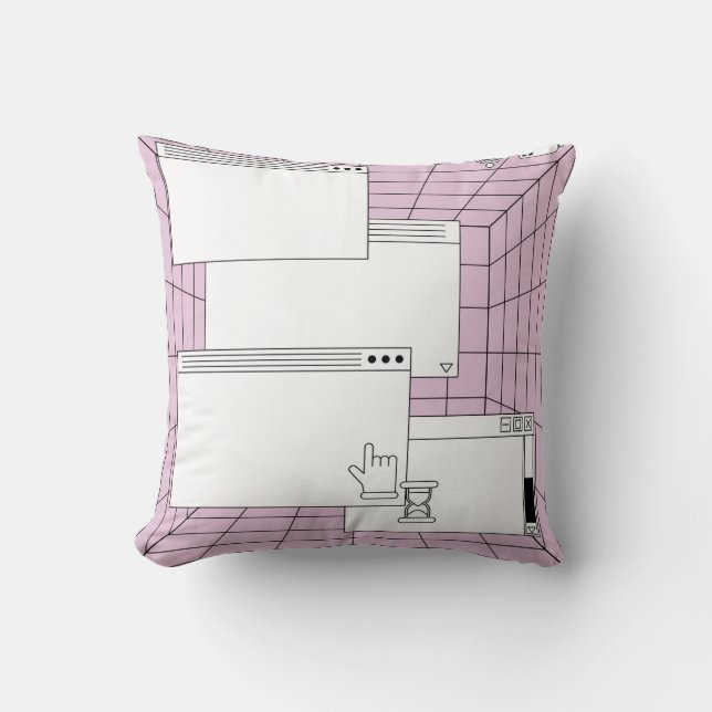Collage of user interface elements. Cyberpunk and  Cushion (Front)