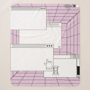 Collage of user interface elements. Cyberpunk and Sherpa Blanket