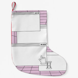 Collage of user interface elements. Cyberpunk and Small Christmas Stocking