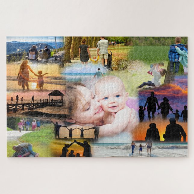 Collage of Your Family Photos Jigsaw Puzzle (Horizontal)