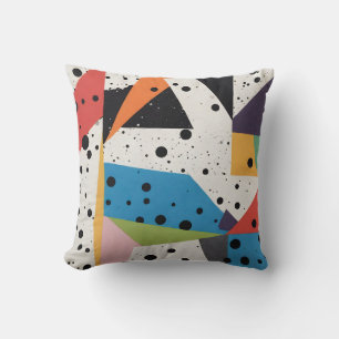 Collage Paper Black Dots Cushion