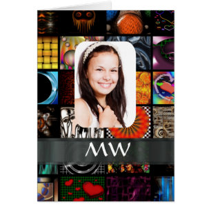 Collage pattern photo template