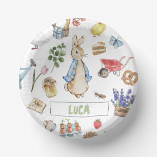 Collage Peter the Rabbit Paper Plate