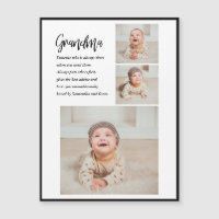 Collage Photo & Best Grandma Ever Best Beauty Gift