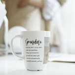 Collage Photo & Best Grandma Ever Best Beauty Gift Latte Mug<br><div class="desc">"Collage Photo & Best Grandma Ever" is a beautiful and thoughtful gift that any grandma would love to receive. This unique gift combines a personalised photo collage with the heartwarming message "Best Grandma Ever" to create a meaningful and personalised keepsake. The photo collage can be customised with your choice of...</div>