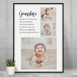 Collage Photo & Best Grandma Ever Best Beauty Gift Poster<br><div class="desc">"Collage Photo & Best Grandma Ever" is a beautiful and thoughtful gift that any grandma would love to receive. This unique gift combines a personalised photo collage with the heartwarming message "Best Grandma Ever" to create a meaningful and personalised keepsake. The photo collage can be customised with your choice of...</div>