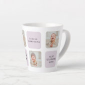 Collage Photo & Best Grandma Ever Best Purple Gift Latte Mug (Right Angle)