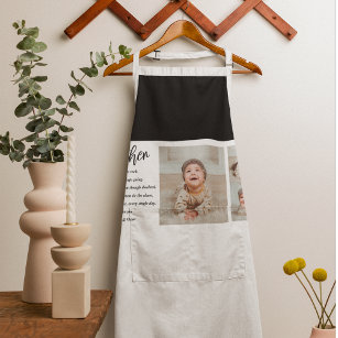 Collage Photo & Best Mother Quote Lovely Gift Apron