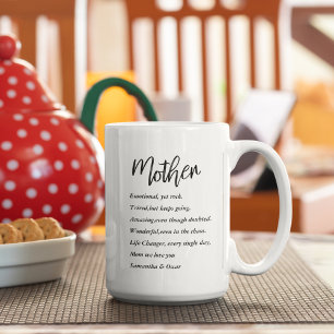 Collage Photo & Best Mother Quote Lovely Gift Coffee Mug