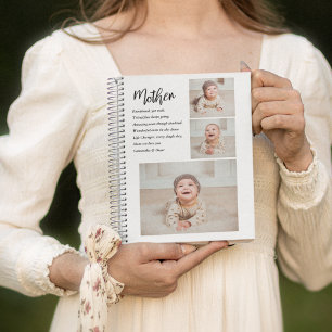 Collage Photo & Best Mother Quote Lovely Gift Notebook