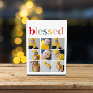 Collage Photo Colourful Blessed Holiday Gift