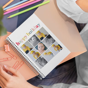 Collage Photo Colourful Happy Holiday Planner