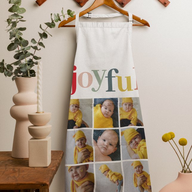 Collage Photo | Colourful Joyful Holiday Gift Apron (Creator Uploaded)