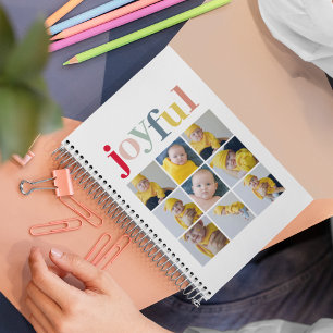 Collage Photo Colourful Joyful Holiday Gift Planner