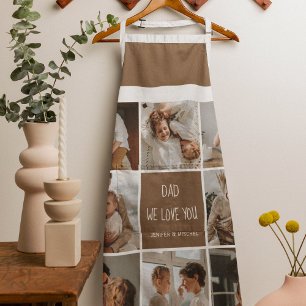 Collage Photo Dad We Love You Happy Fathers Day Apron